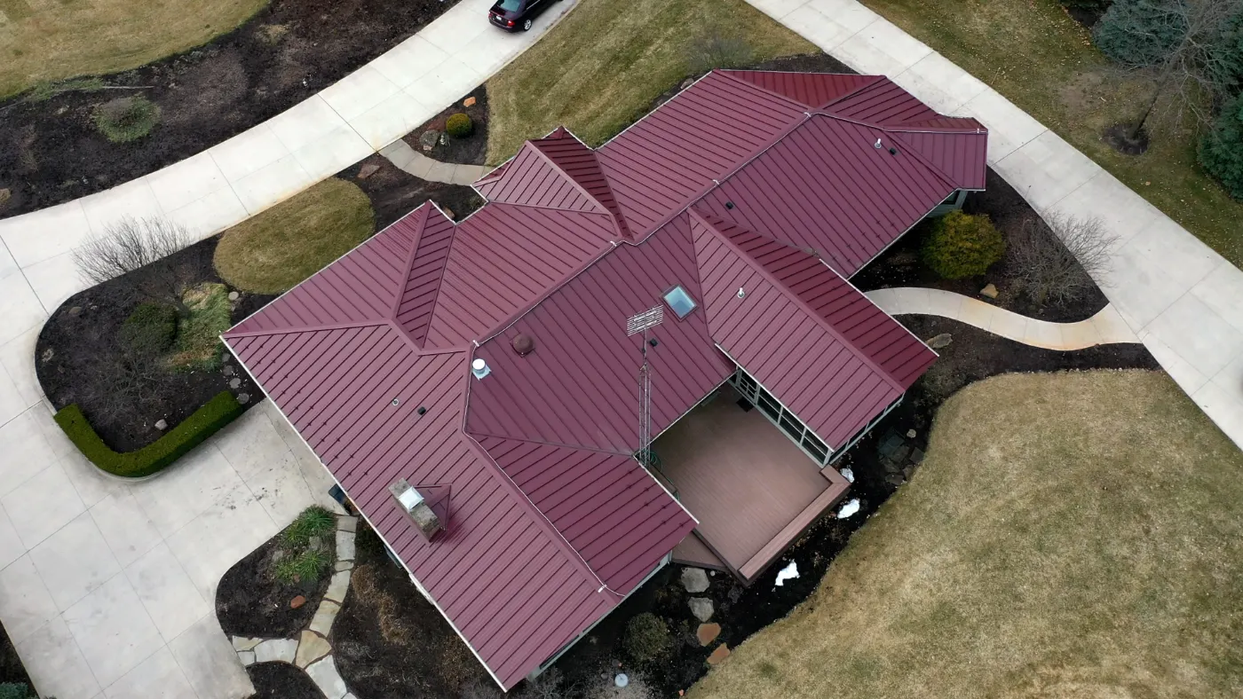 Tarping and dry-in on a Oaklandon commercial roof